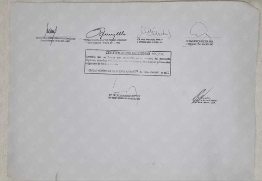Doctor's credential certificate 3