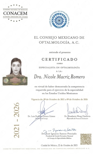 Doctor's credential certificate 6