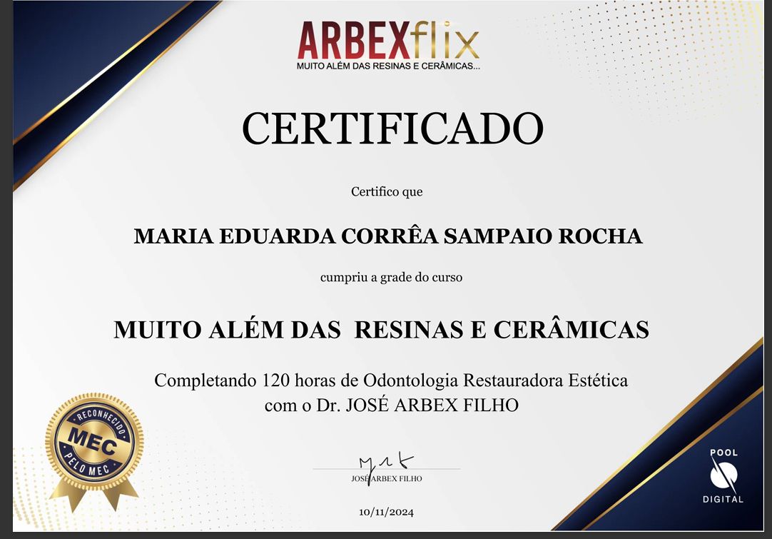Doctor's credential certificate 1