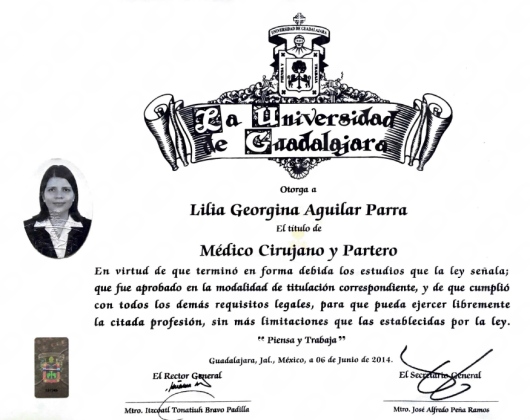 Doctor's credential certificate 1