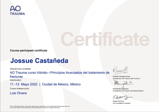 Doctor's credential certificate 3