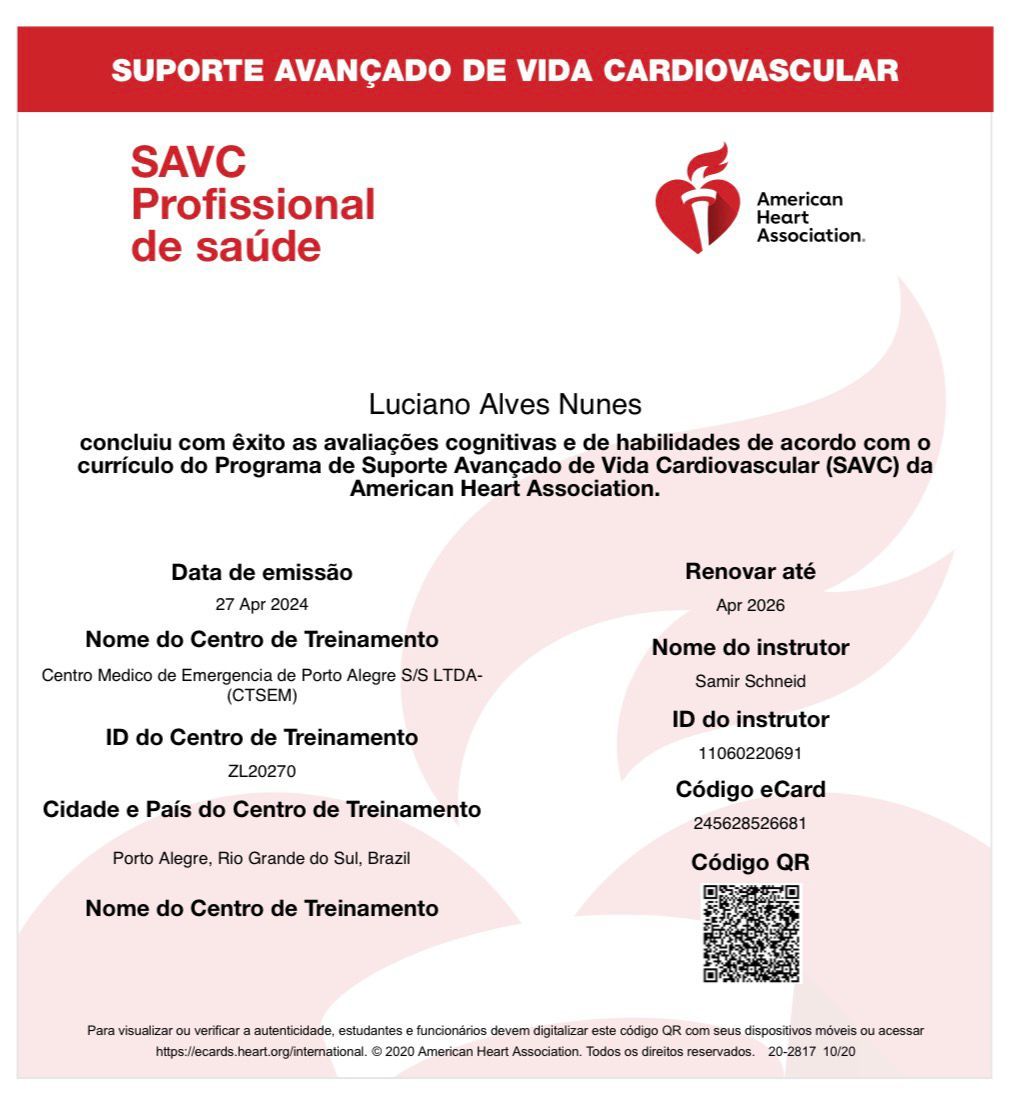 Doctor's credential certificate 1