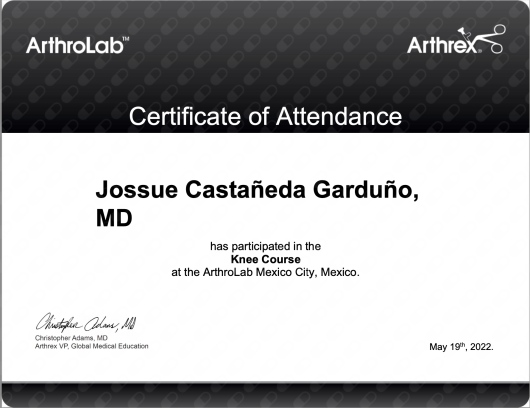 Doctor's credential certificate 4