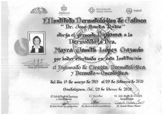 Doctor's credential certificate 1