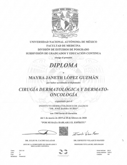 Doctor's credential certificate 2