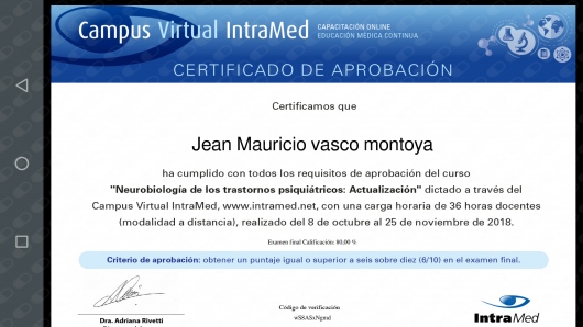 Doctor's credential certificate 1