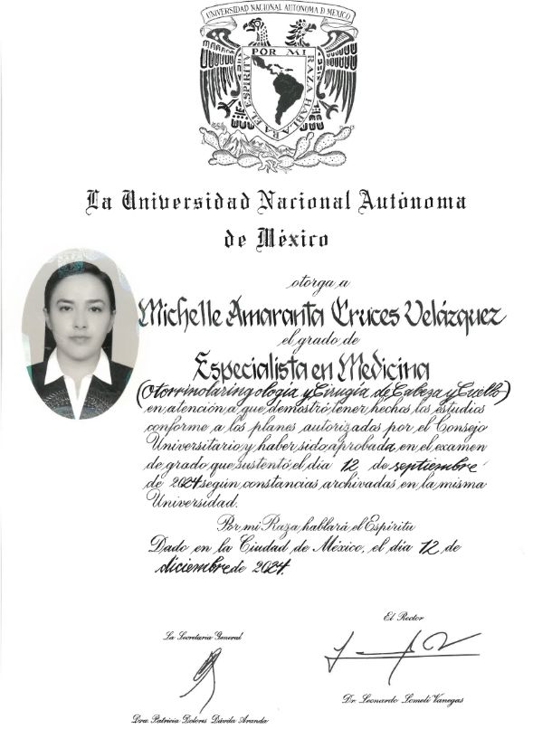 Doctor's credential certificate 2