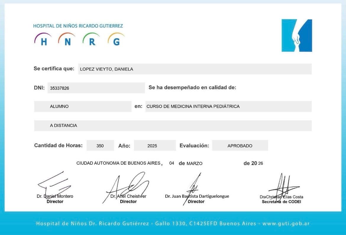 Doctor's credential certificate 1