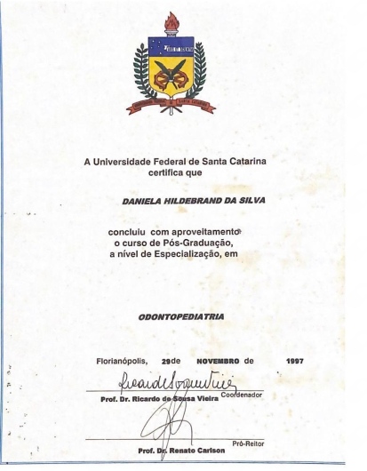 Doctor's credential certificate 2