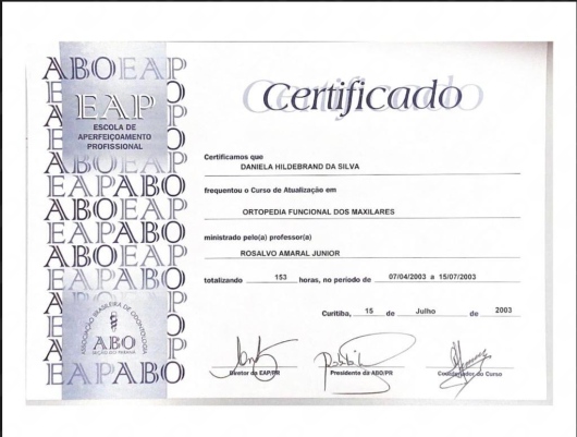 Doctor's credential certificate 6
