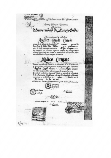 Doctor's credential certificate 1