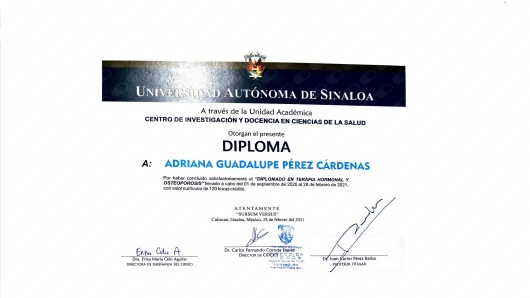 Doctor's credential certificate 2