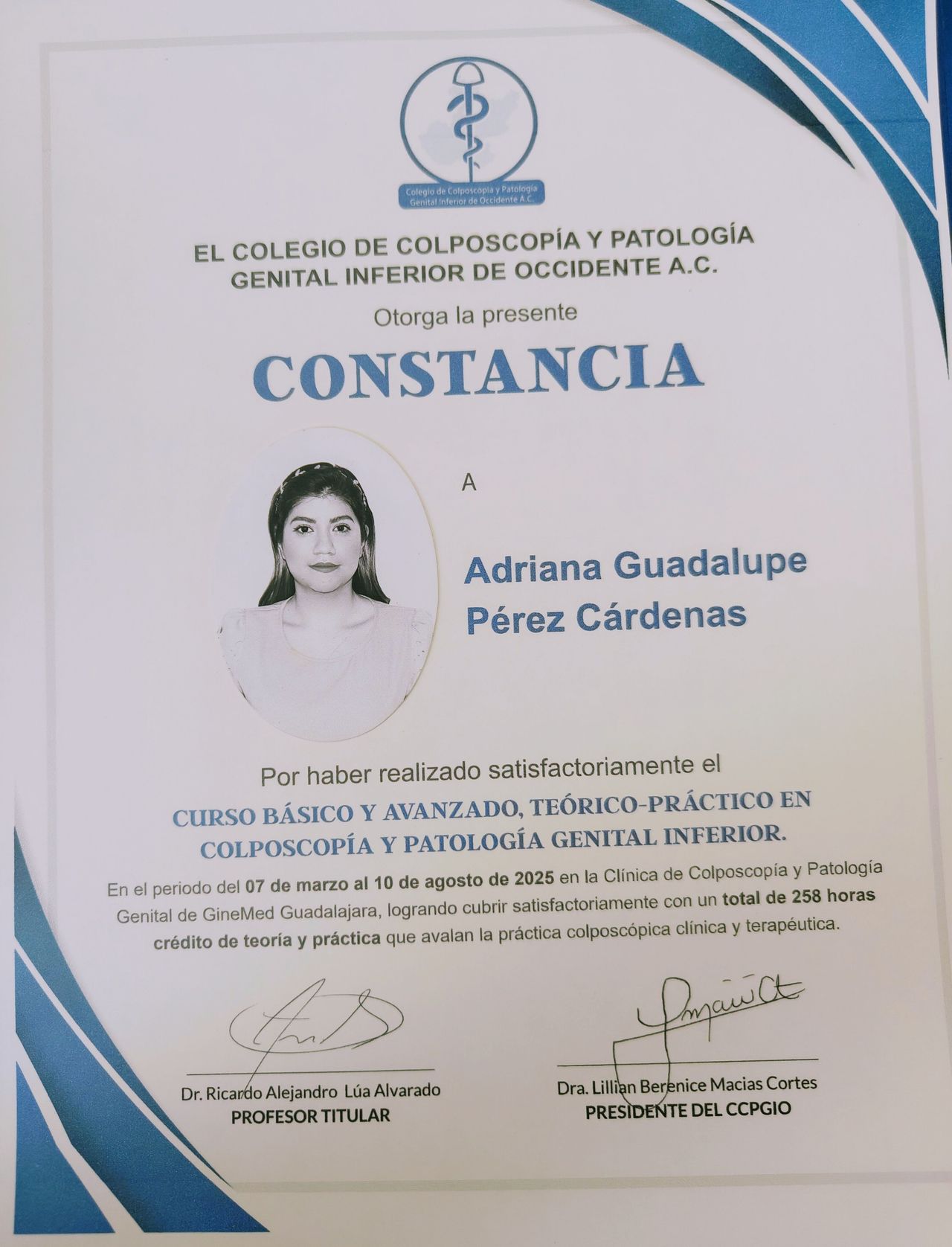 Doctor's credential certificate 3