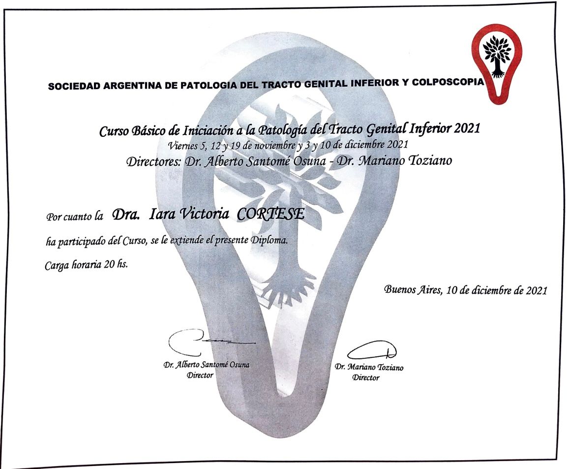 Doctor's credential certificate 1