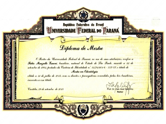 Doctor's credential certificate 3