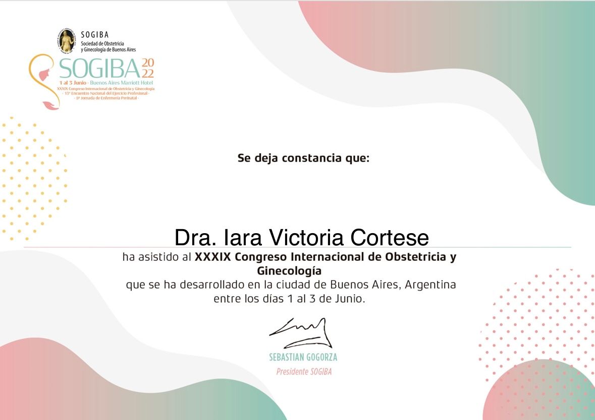 Doctor's credential certificate 2