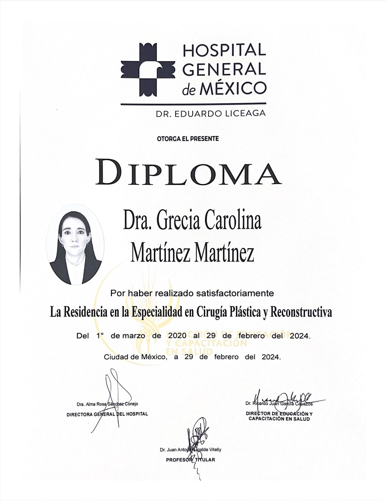 Doctor's credential certificate 4