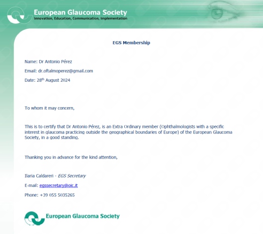 Doctor's credential certificate 1