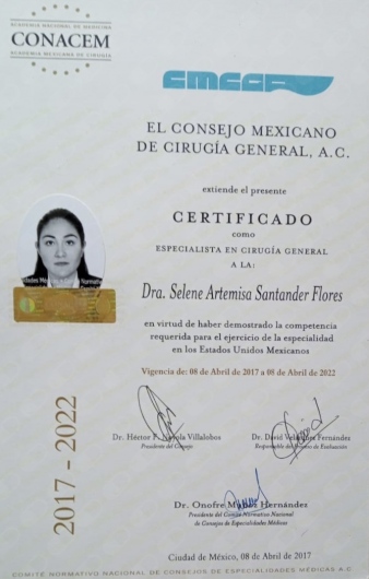 Doctor's credential certificate 2