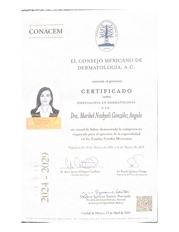 Doctor's credential certificate 1