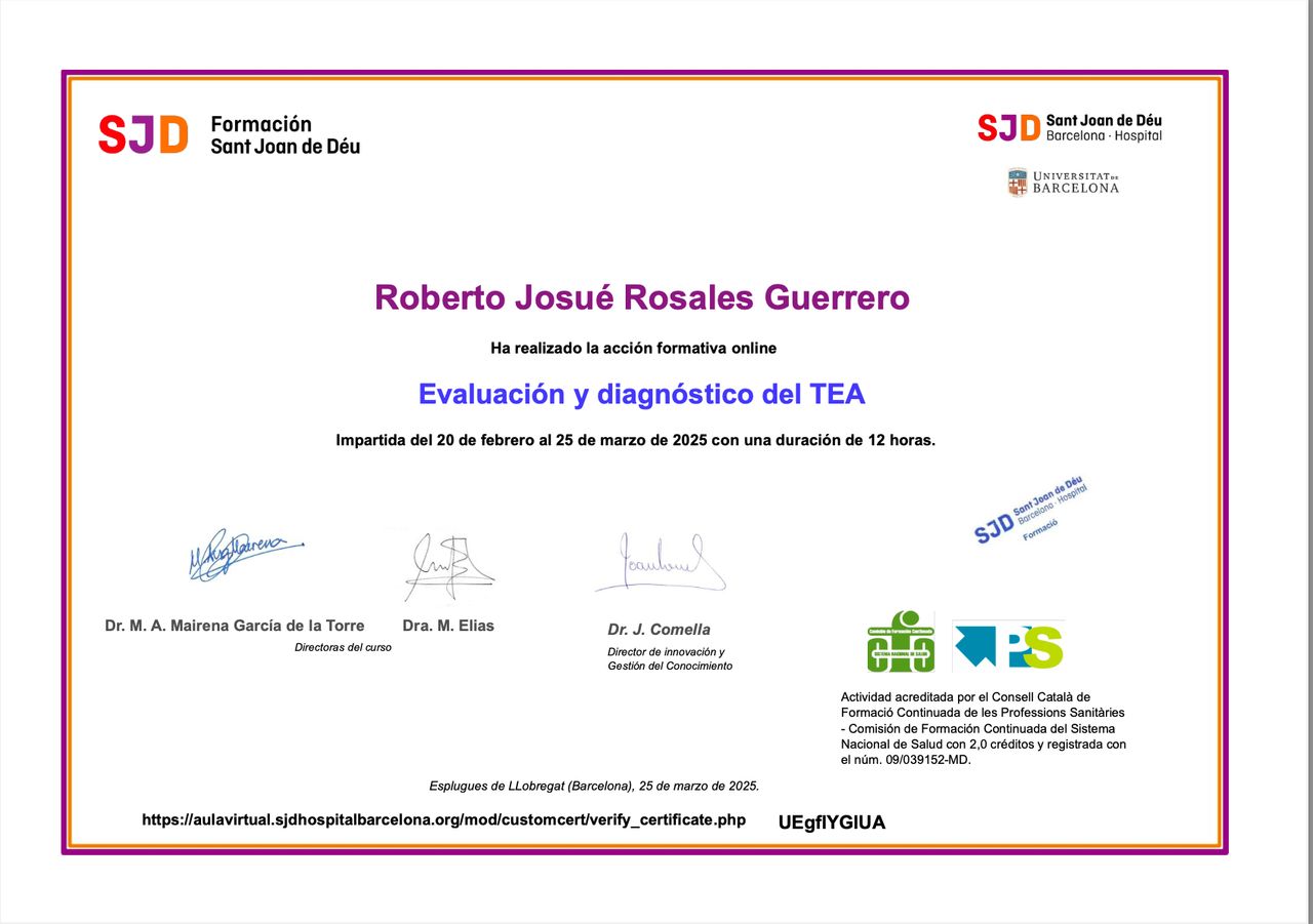 Doctor's credential certificate 3