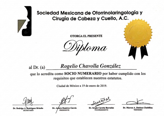 Doctor's credential certificate 2