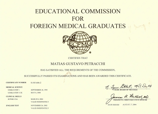 Doctor's credential certificate 4