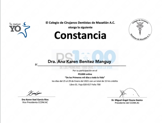 Doctor's credential certificate 2