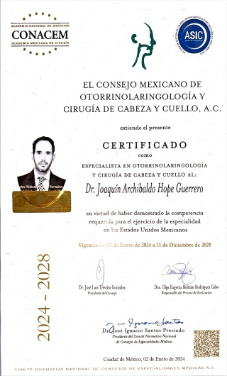 Doctor's credential certificate 1