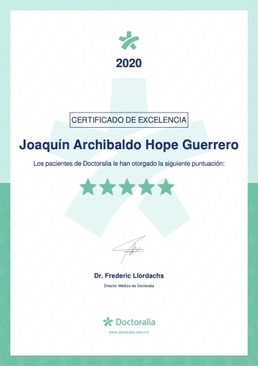 Doctor's credential certificate 2