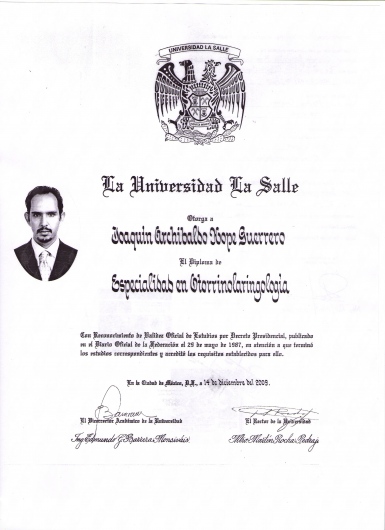 Doctor's credential certificate 6