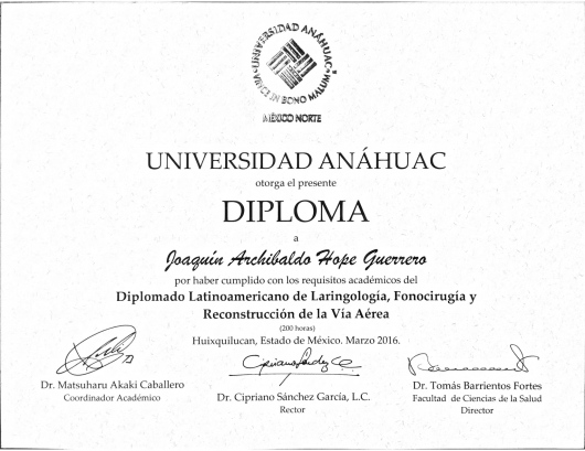 Doctor's credential certificate 7