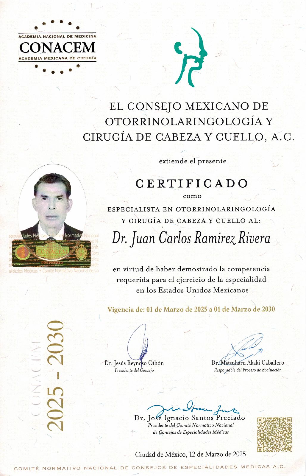 Doctor's credential certificate 6
