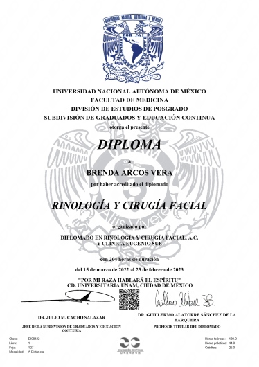 Doctor's credential certificate 1