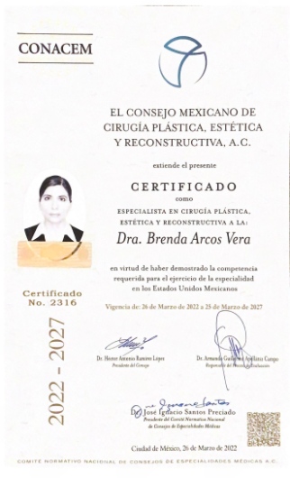 Doctor's credential certificate 2