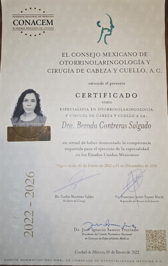 Doctor's credential certificate 1