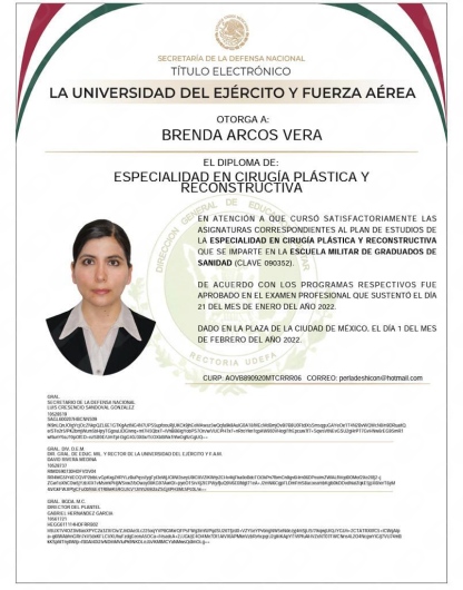 Doctor's credential certificate 3