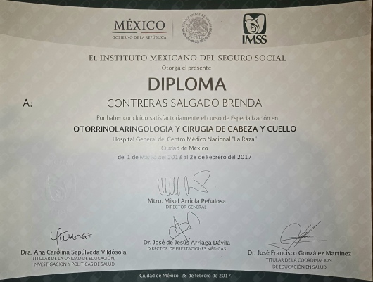 Doctor's credential certificate 2