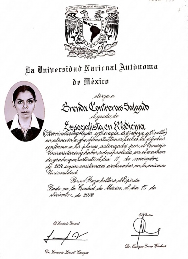 Doctor's credential certificate 4