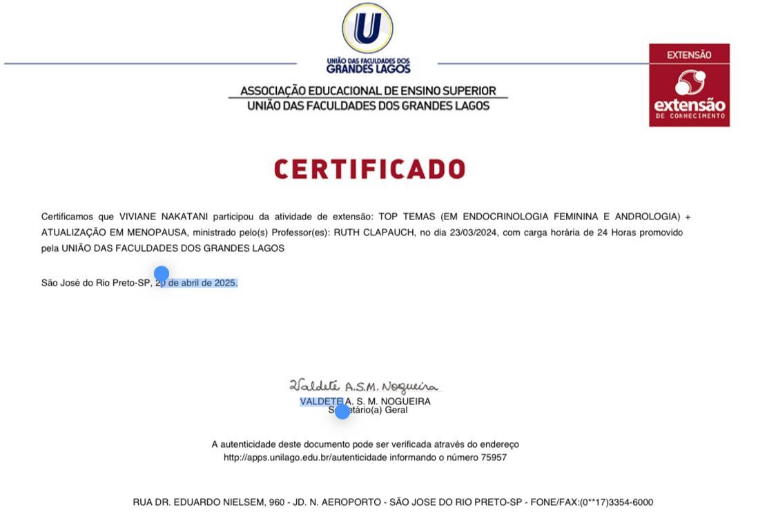Doctor's credential certificate 3