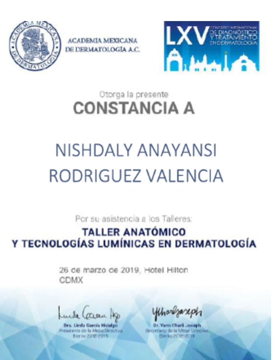 Doctor's credential certificate 1