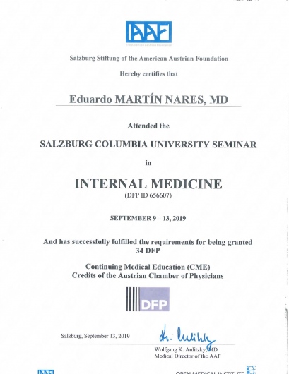 Doctor's credential certificate 2