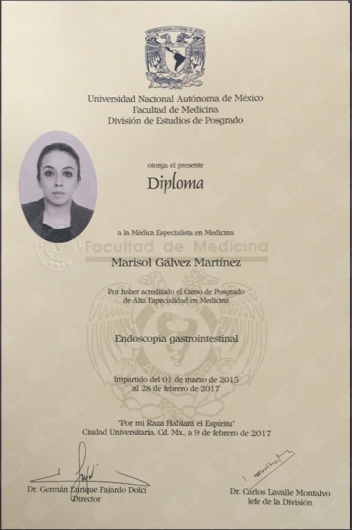Doctor's credential certificate 3