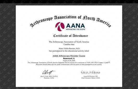 Doctor's credential certificate 1