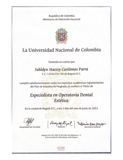 Doctor's credential certificate 3