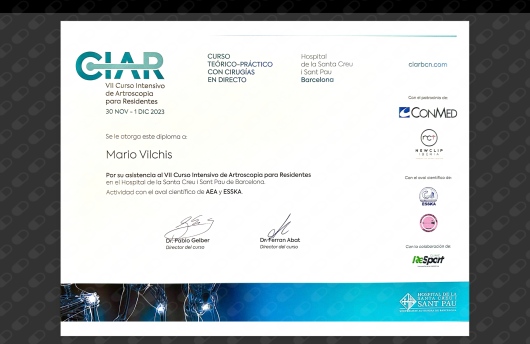Doctor's credential certificate 3