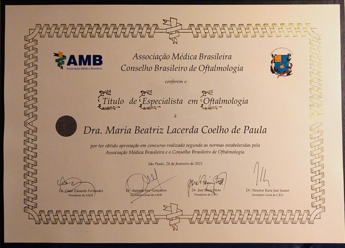 Doctor's credential certificate 2