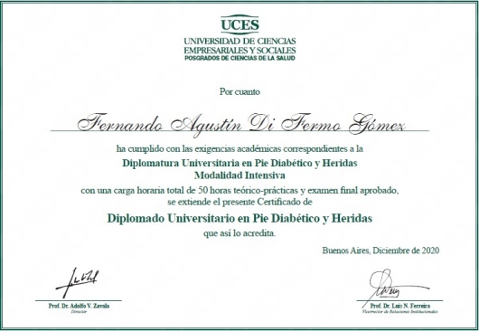 Doctor's credential certificate 3