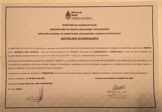 Doctor's credential certificate 3