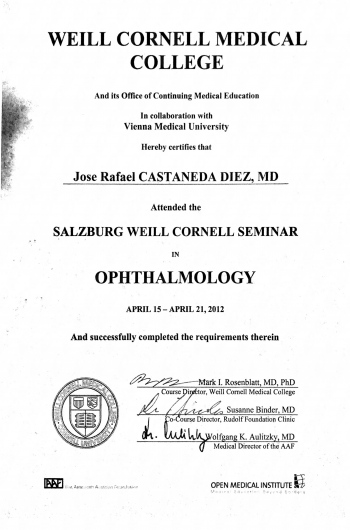 Doctor's credential certificate 3